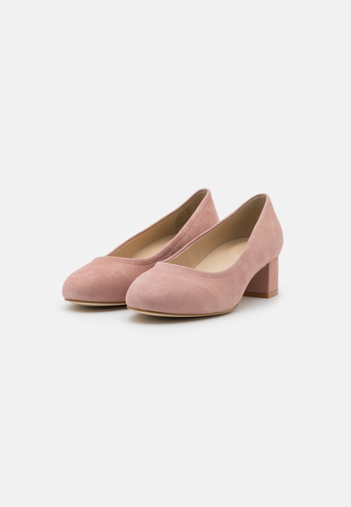 Talons Anna Field Block heel Slip on Rose Femme | IEE-4899213